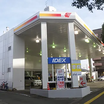 熊本県熊本市 ガソリンスタンド 外壁塗装